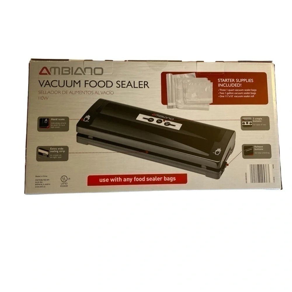 Ambiano Vacuum Food Sealer & Bag Refill NEW